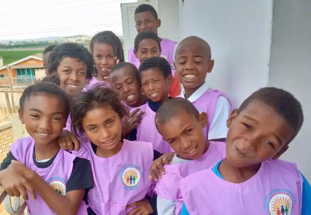 Enfants de la classe d'alphabétisation